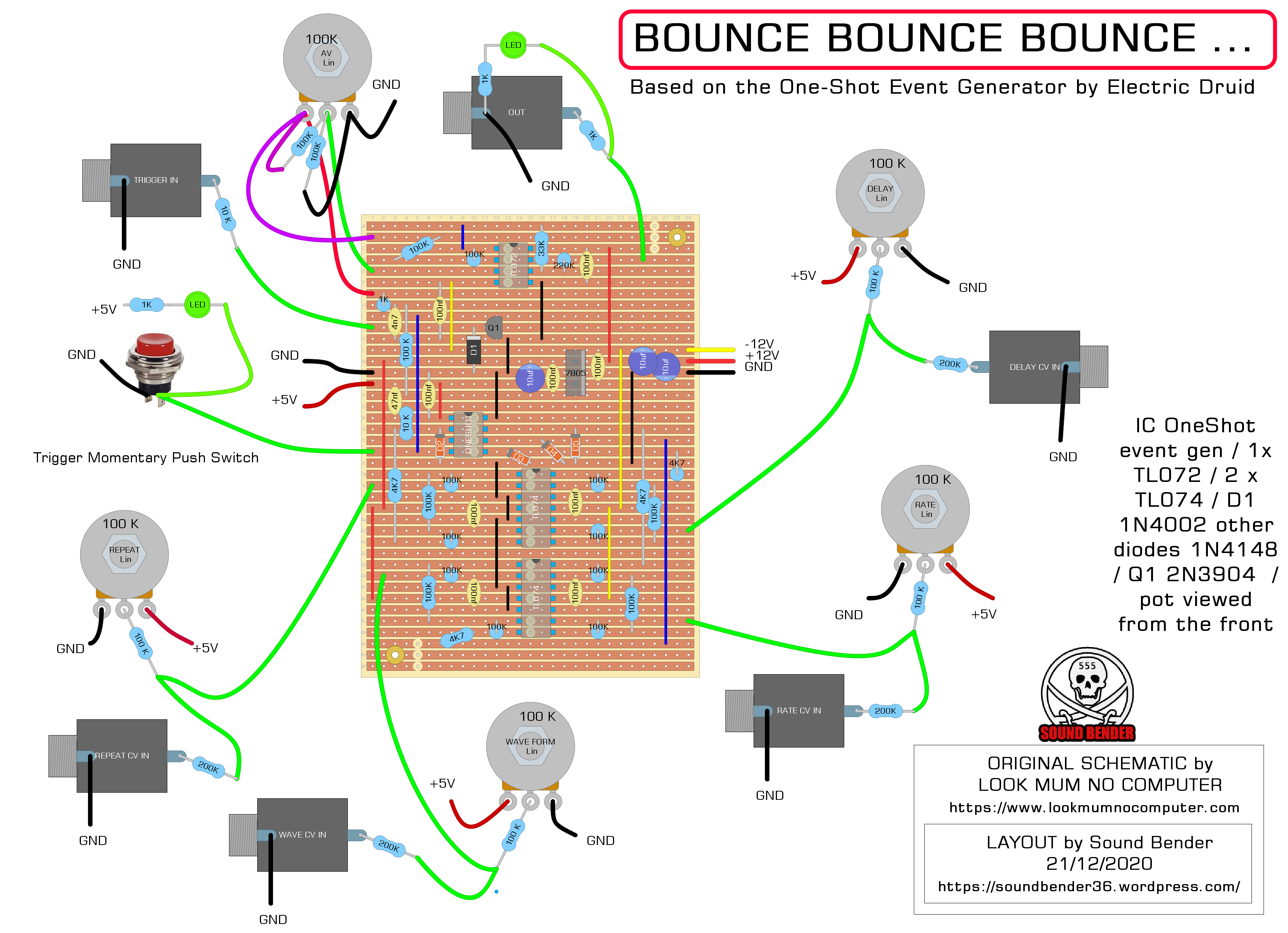 bounce bounce bounce stripboard by sound bender